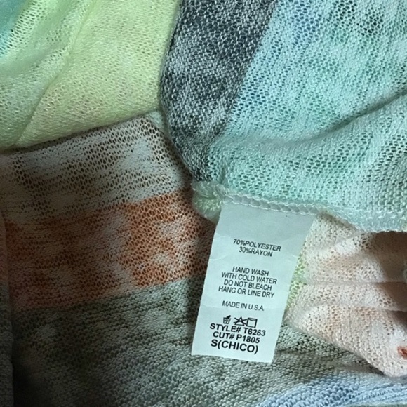 Rainbow striped slouchy sweater - Picture 3 of 9